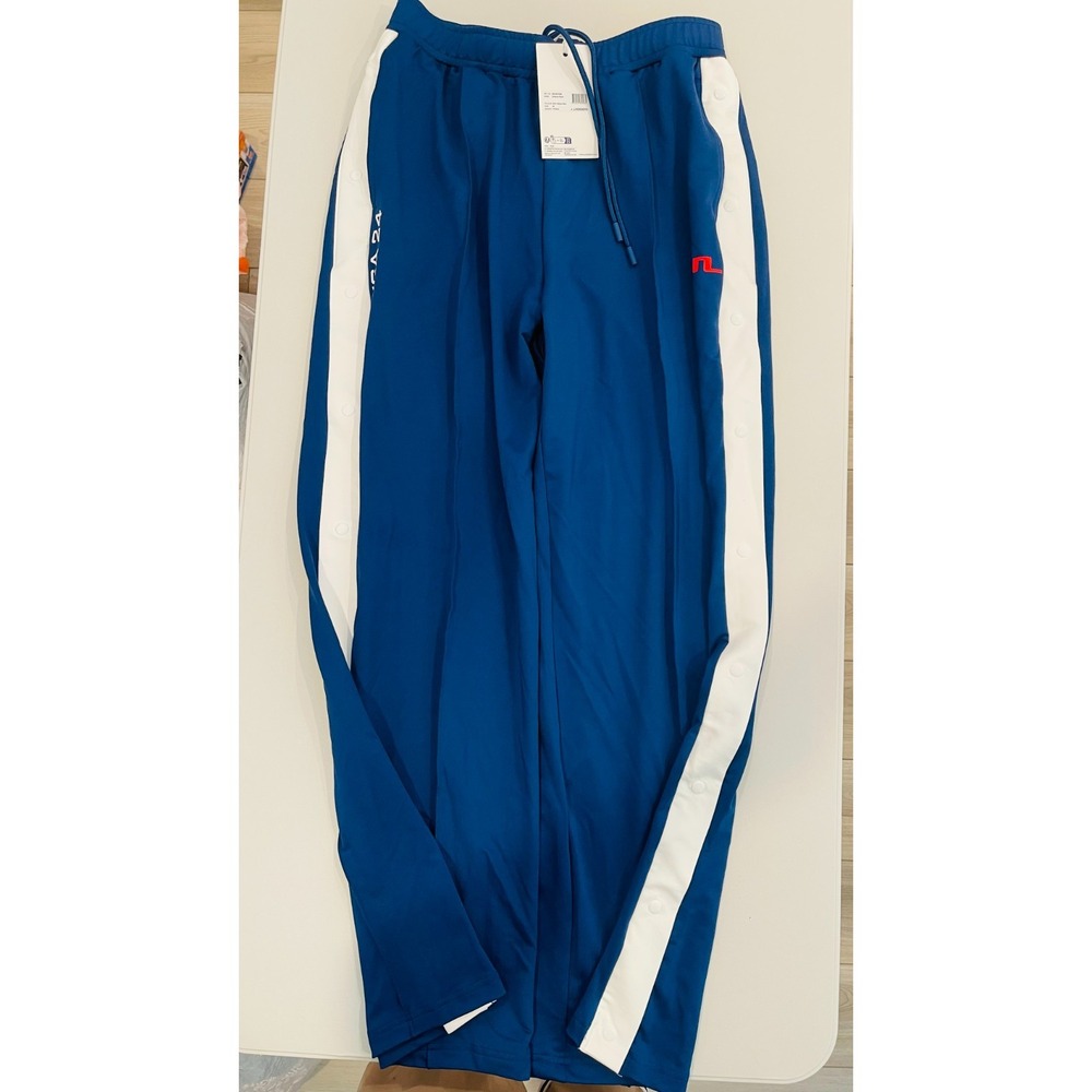 J. Lindeberg Women's MEDIUM Orianne Golf Breakaway Track Pants Estate Blue